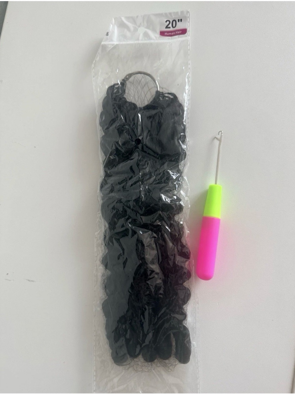 20 incBurmese Curly Crochet Human Hair Pre-Separated Feather Hum Crochet Hair 60